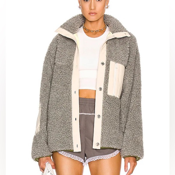 Sandy Liang Jackets & Blazers - Sandy Liang Panda Fleece in 022 Cloudy XXS NWT